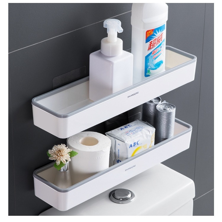 Shuangqing Home Zidna polica za kupaonicu bez bušenja WC 5305