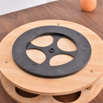 Drveni kuhinjski organizator s rotirajućom pločom za začine (Lazy Susan)