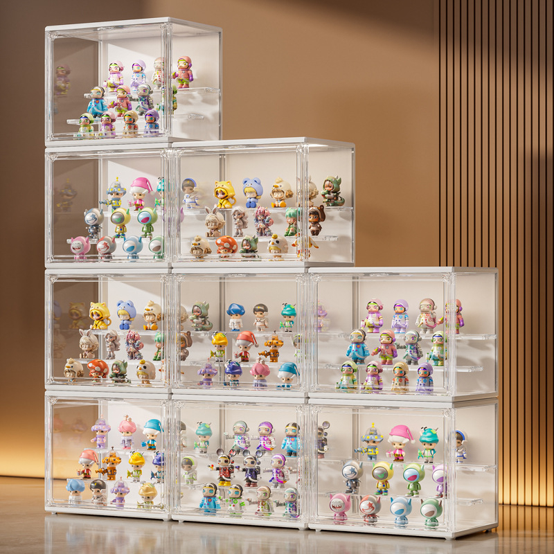 What a Good Family Eksponat kutija za blind box s LED osvjetljenjem, otporna na prašinu, prozirna akrilna kutija za pohranu