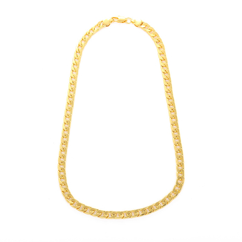 Muški NK lanac ogrlica, 8 mm, 18K pozlaćeno, geometrijski hip-hop stil.