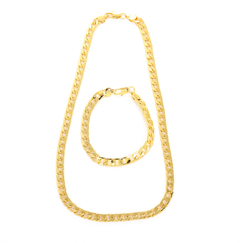 Muški NK lanac ogrlica, 8 mm, 18K pozlaćeno, geometrijski hip-hop stil.