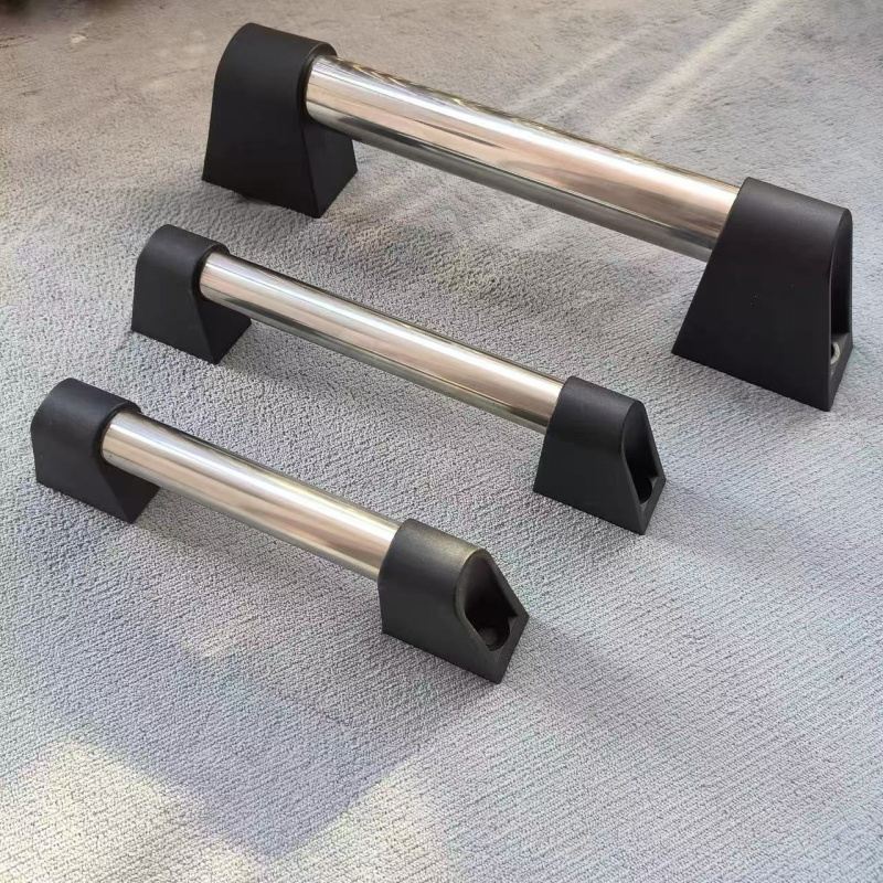 Aluminijska cijevna ručka, ojačana promjera 22 mm, kosim bridom, velika ručka za zaštitna vrata opreme, ručka za CNC stroj