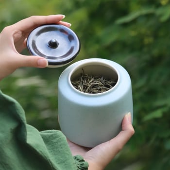 Set keramičkih posuda za čaj – japanski stil, rustikalno retro, zatvorene posude za čuvanje čaja