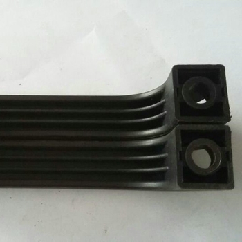 120 mm plastična ojačana ručka za vrata ormara i garderobe, push-pull, površinska montaža, u obliku luka, moderni minimalistički stil