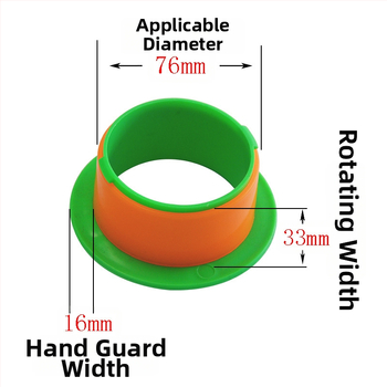 Maner din plastic PP pentru folie stretch, protecție pentru mână, trăgător manual de folie pentru ambalare, mâner rotativ cu diametrele 50 mm și 76 mm (standard 76 mm)