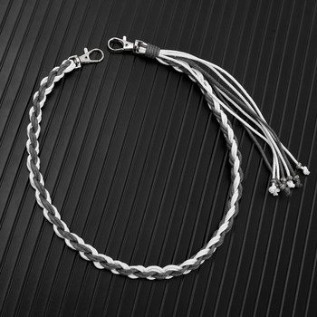 Metalni lanac za pojas za traperice – unisex dodatak u punk stilu, duljina do 60 cm, širina 4 cm i više