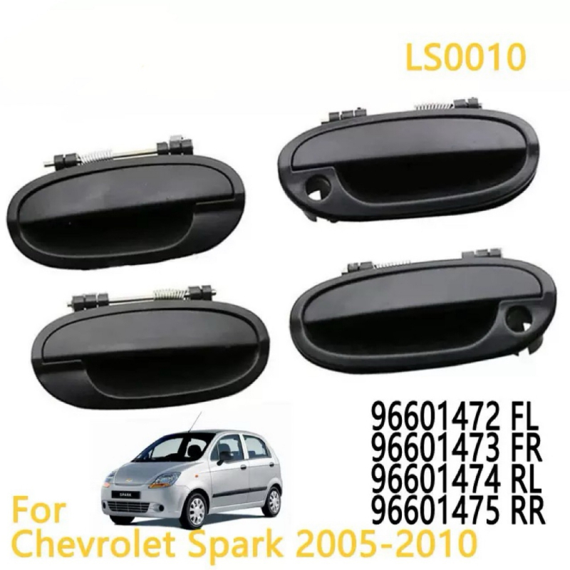 Vanjska ručka vrata za Chevrolet Spark (Matiz) 2005-2010, crna, ADILI, 96601472-75, LS0010