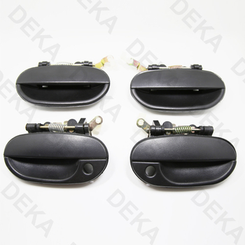 Ručka vrata automobila Hyundai Accent 1995-2000, ABS plastika, crna s niklinim premazom, mat završna obrada, modeli 82650-22000, 82660-22000, 83650-22000, 83660-22000; prilagodljivo procesiranje