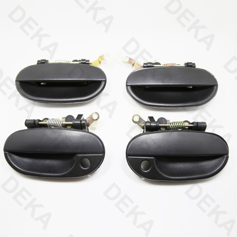 Ručka vrata automobila Hyundai Accent 1995-2000, ABS plastika, crna s niklinim premazom, mat završna obrada, modeli 82650-22000, 82660-22000, 83650-22000, 83660-22000; prilagodljivo procesiranje
