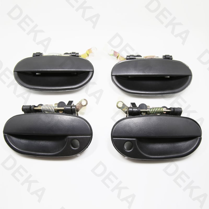 Ručka vrata automobila Hyundai Accent 1995-2000, ABS plastika, crna s niklinim premazom, mat završna obrada, modeli 82650-22000, 82660-22000, 83650-22000, 83660-22000; prilagodljivo procesiranje
