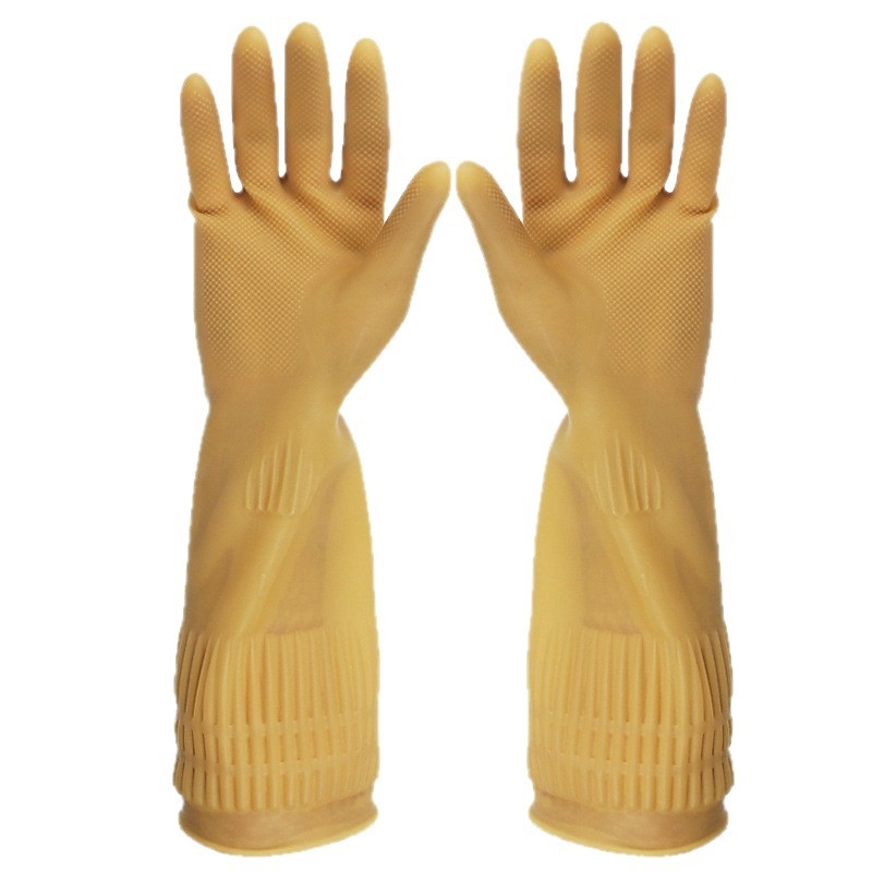 Camida produžene latex rukavice za kuhinju i kućanske poslove, za pranje suđa i rublja, vodootporne, prirodni latex, debeli