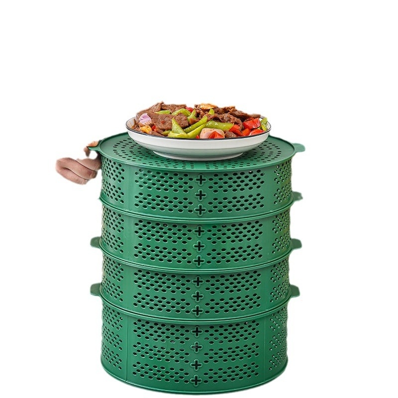Višeslojni poklopac za povrće s poklopcem, za ostatke obroka, zaštita od muha i insekata, kućna uporaba.