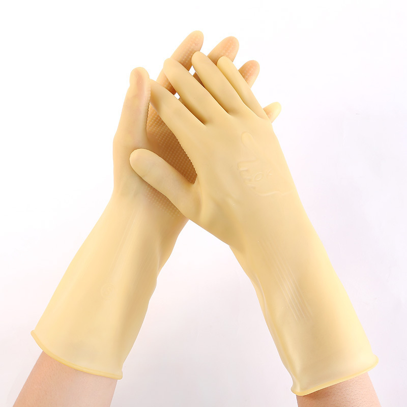668 Debeli latex rukavici za kućanske poslove, pranje rublja, pranje posuđa, kuhinja, vodootporne