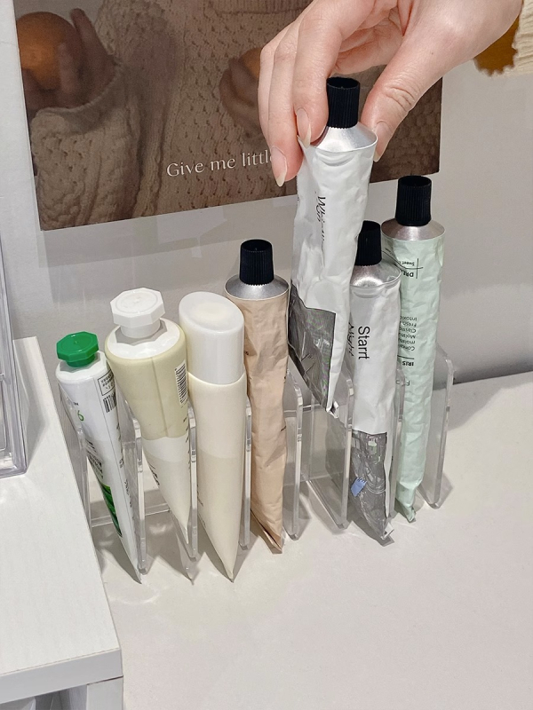 Organizator de birou pentru creme de mâini, cu mai multe compartimente, capacitate mare pentru cosmetice și îngrijire a pielii