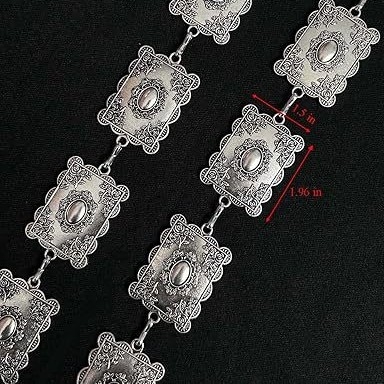 Metalni lanac za struk s graviranim ukrasom, retro etno stil, za žene, za suknje i traperice, na skladištu