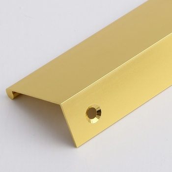 Prilagođeni produženi bočno montirani skriveni držač za vrata garderobe, oksidirano zlatno završetak, moderni minimalistički dizajn, hardver od aluminijskog legura
