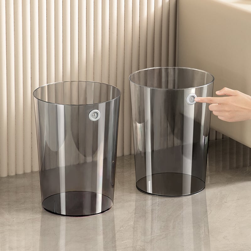 Grass Bean lagani luksuzni stolni koš za smeće, proziran koš za papir u obliku bure, 12 L