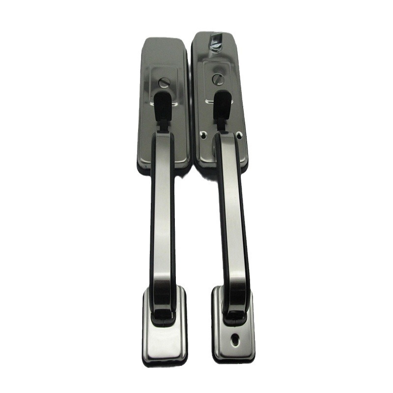 Vintage ručica za vrata s push-lock mehanizmom od nehrđajućeg čelika, luksuzna palac ručica od aluminijske legure, veliki mehanizam zaključavanja