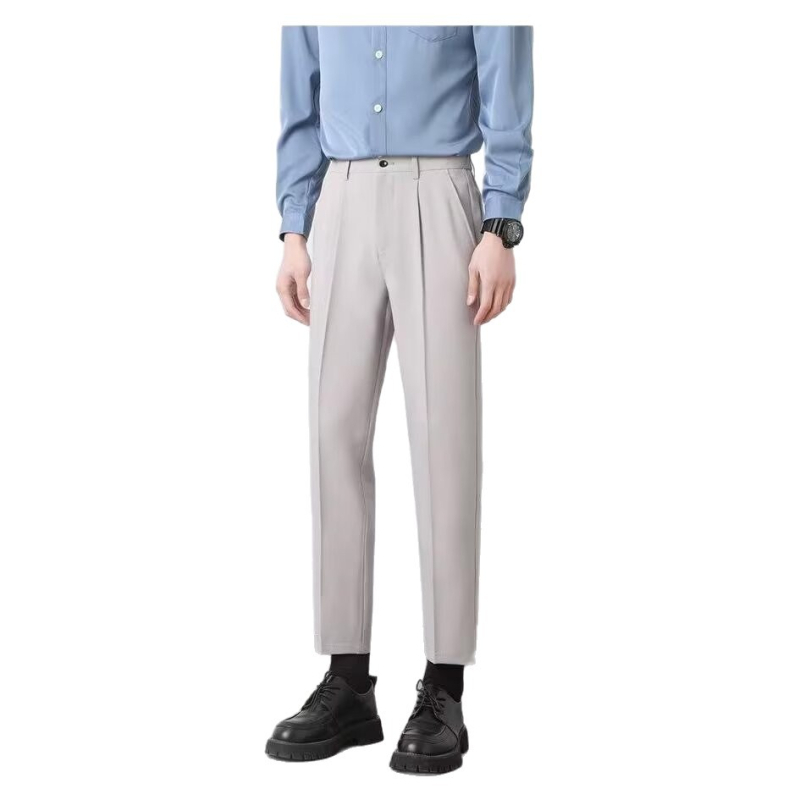 Férfi prémium öltönynadrág, gyűrődésmentes, slim-fit, foltálló, egyenes szárú, irodai viselet