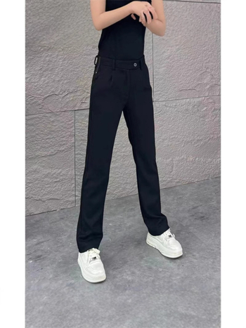 Muške široke hlače s draperijom, casual stil, jednobojne, visokim strukom, diskretan luksuz