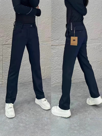 Muške široke hlače s draperijom, casual stil, jednobojne, visokim strukom, diskretan luksuz