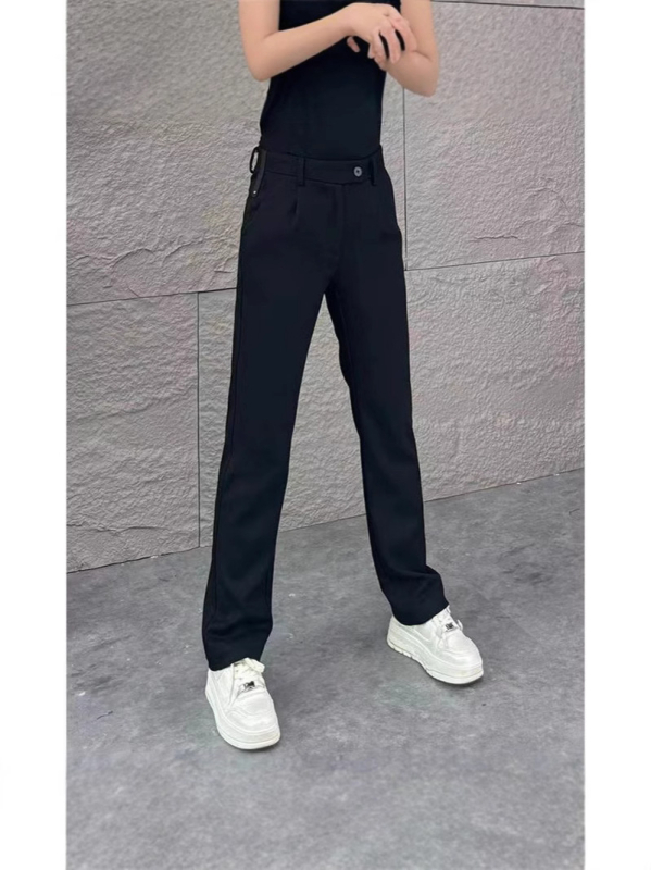 Muške široke hlače s draperijom, casual stil, jednobojne, visokim strukom, diskretan luksuz