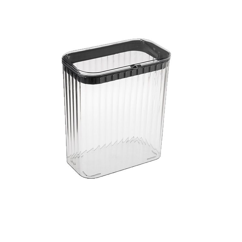 Zidni kanta za otpad s kliznim poklopom, plastična, kvadratnog oblika, 7 L; za kućanstvo: spavaća soba, dnevni boravak, kuhinja, kupaonica; pogodna za prljavu odjeću