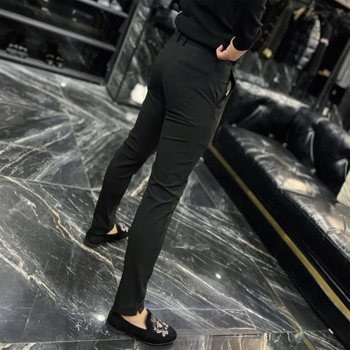 Premium muške poslovne hlače, lagane ljetne, uski kroj, udobne za nošenje, minimalistički korejski stil