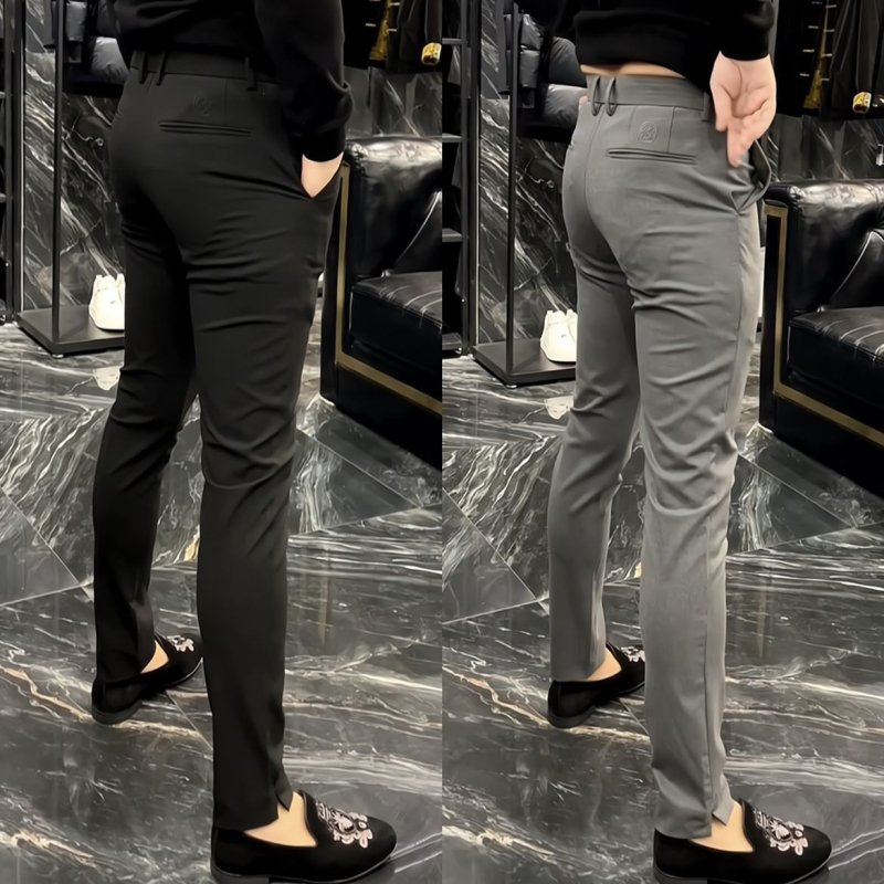 Premium muške poslovne hlače, lagane ljetne, uski kroj, udobne za nošenje, minimalistički korejski stil