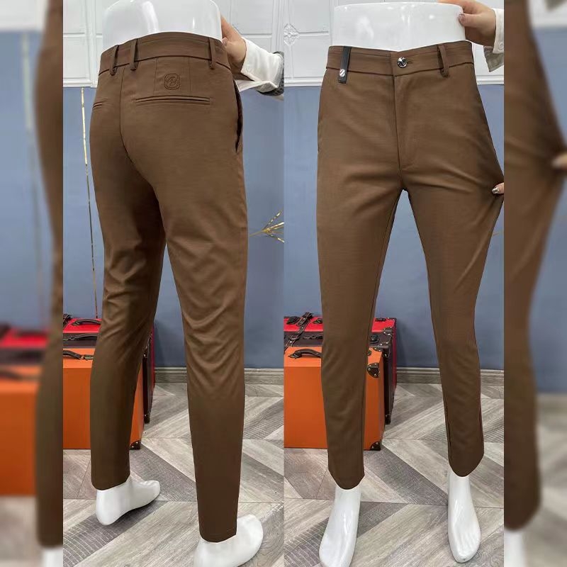 Premium muške poslovne hlače, lagane ljetne, uski kroj, udobne za nošenje, minimalistički korejski stil