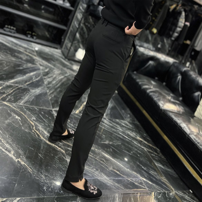 Premium muške poslovne hlače, lagane ljetne, uski kroj, udobne za nošenje, minimalistički korejski stil