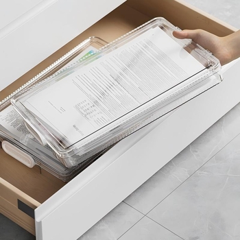Stolna kutija za dokumente, prozirni organizator za A4 datoteke i kutija za kućni registar