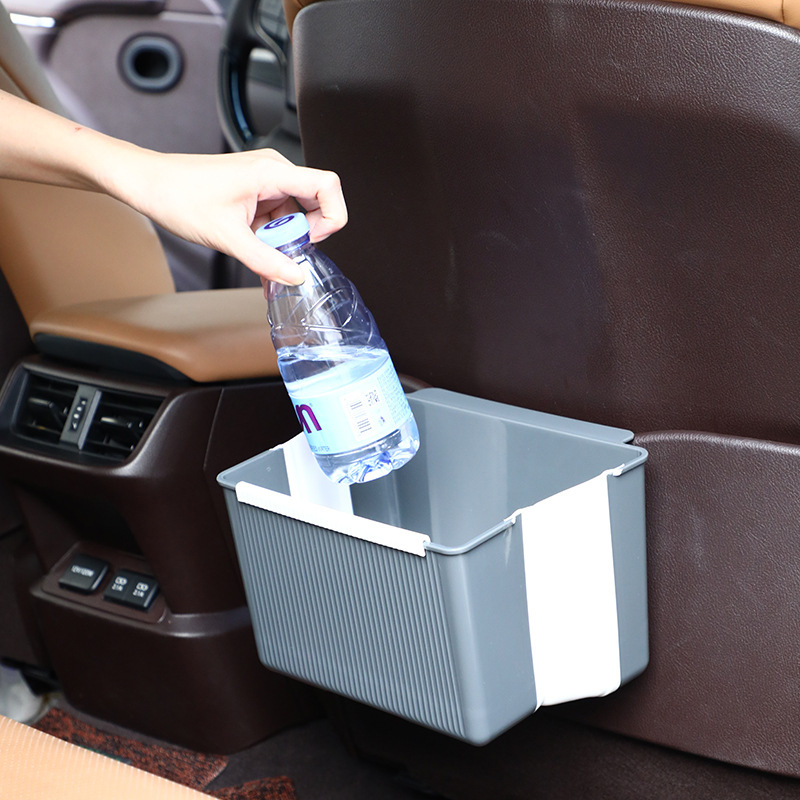 Sklopivi plastični koš za otpad za stol i auto, četvrtastog oblika