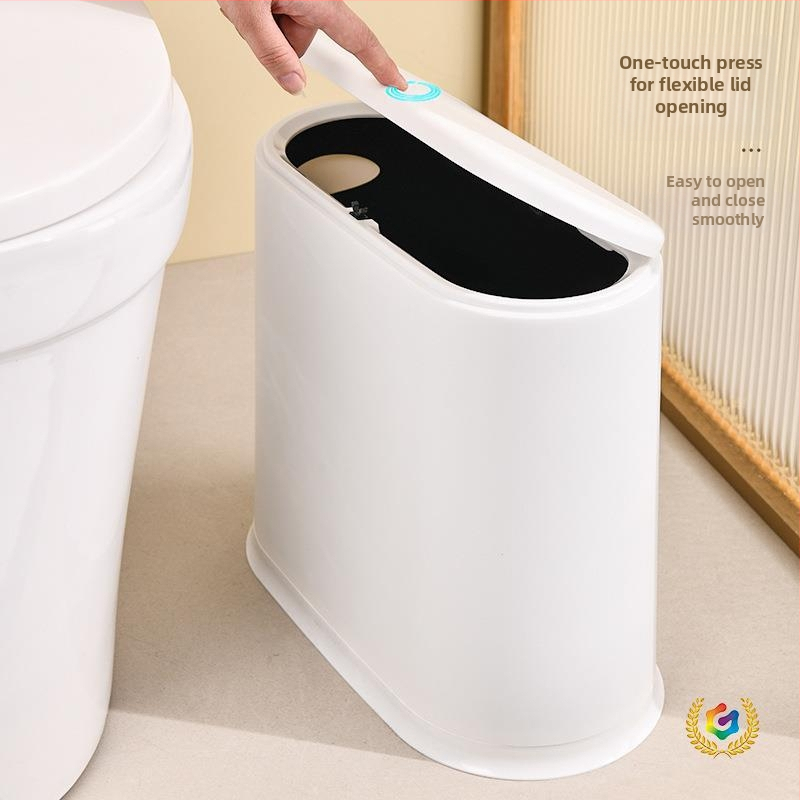 Kantu za otpad u japanskom stilu s pritisknim mehanizmom za kupaonicu, vodootporan uskog dizajna