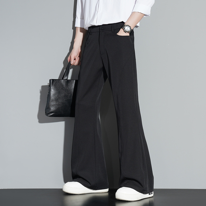 Muške hlače ravnoga kroja, poliester mješavina, ležerni stil, za proljeće i jesen.