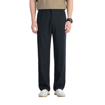 Férfiaknak szánt lazább casual nadrág Tencel és len keverékéből, twill textúrával és lágy eséssel