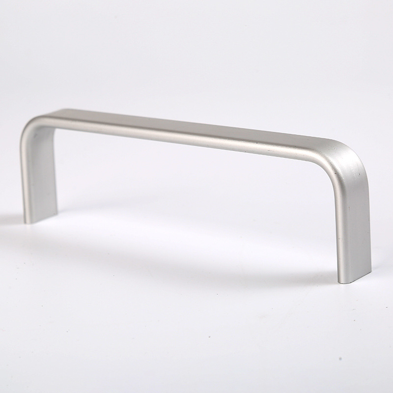 Moderna minimalistička ručka za vrata od aluminijske legure, srebrne boje, za ormariće i ladice