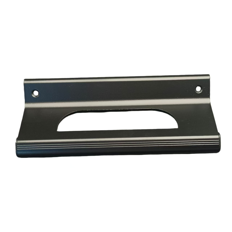 Aluminijska mat crna kvaka za klizna vrata, minimalistički američki stil