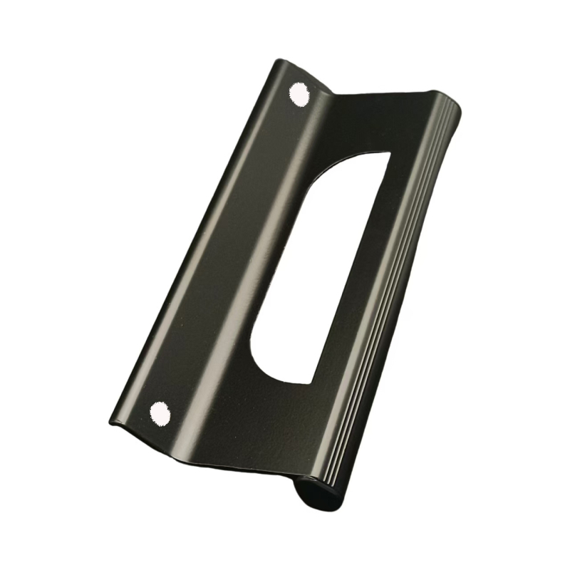 Aluminijska mat crna kvaka za klizna vrata, minimalistički američki stil