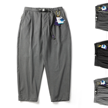 26SS Japanski stil Purple Label 5414 široke muške casual hlače, 95% pamuk, otporne na nabore, opuštene radne hlače