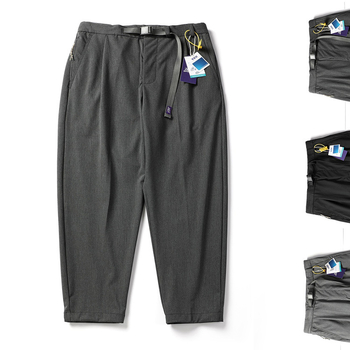 26SS Japanski stil Purple Label 5414 široke muške casual hlače, 95% pamuk, otporne na nabore, opuštene radne hlače