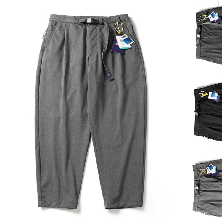 26SS Japanski stil Purple Label 5414 široke muške casual hlače, 95% pamuk, otporne na nabore, opuštene radne hlače