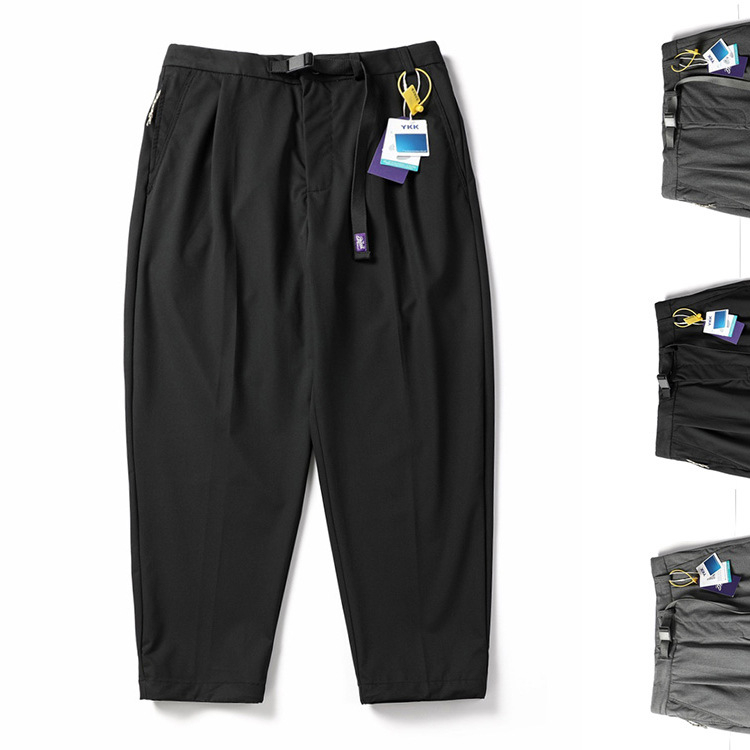 26SS Japanski stil Purple Label 5414 široke muške casual hlače, 95% pamuk, otporne na nabore, opuštene radne hlače