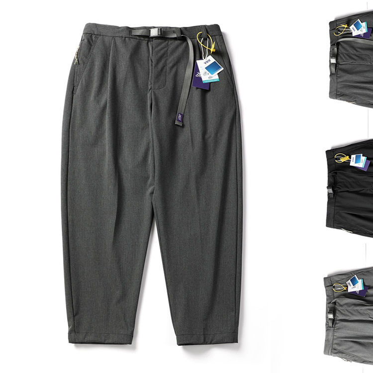 26SS Japanski stil Purple Label 5414 široke muške casual hlače, 95% pamuk, otporne na nabore, opuštene radne hlače