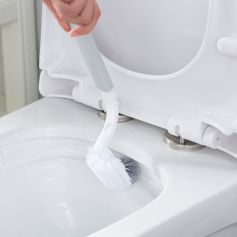 Plastična košara za kupaonicu s poklopcem i četkom za zahod, pogodna za vrećice za otpad i toaletni papir, kapacitet do 4 L.