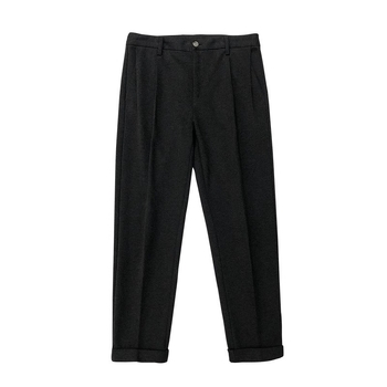 Muške vunene casual hlače – skraćena duljina, debele, elegantan pad, korejski stil, tople vunene hlače