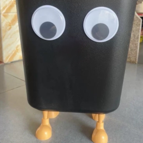 Slatka karikatura kanta za smeće velikog kapaciteta 12 L za kućnu upotrebu — elegantna u kuhinji, kupaonici i spavaćoj sobi, DIY poklon