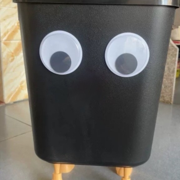 Slatka karikatura kanta za smeće velikog kapaciteta 12 L za kućnu upotrebu — elegantna u kuhinji, kupaonici i spavaćoj sobi, DIY poklon