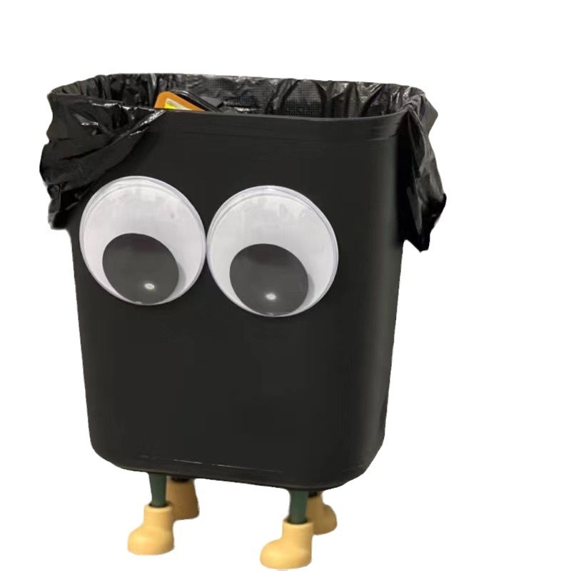 Slatka karikatura kanta za smeće velikog kapaciteta 12 L za kućnu upotrebu — elegantna u kuhinji, kupaonici i spavaćoj sobi, DIY poklon