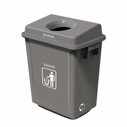 Veliki kvadratni plastični kanta za otpadke, za komercijalne kupaonice, otvoreni vrh, 12 L+